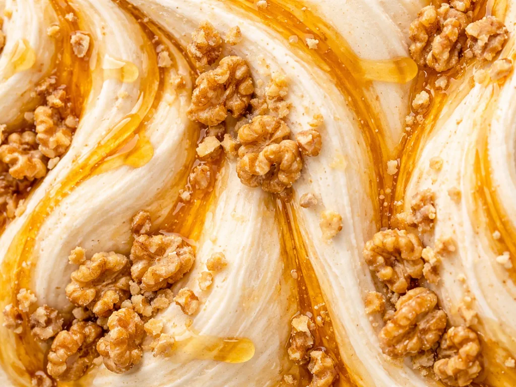 Greek Yogurt & Honey with Walnuts Ice Cream