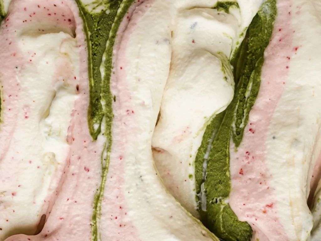 Matcha Strawberry Ice cream