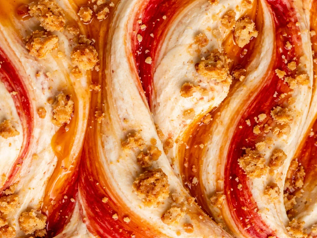 Rose Hip and Almond Ice cream