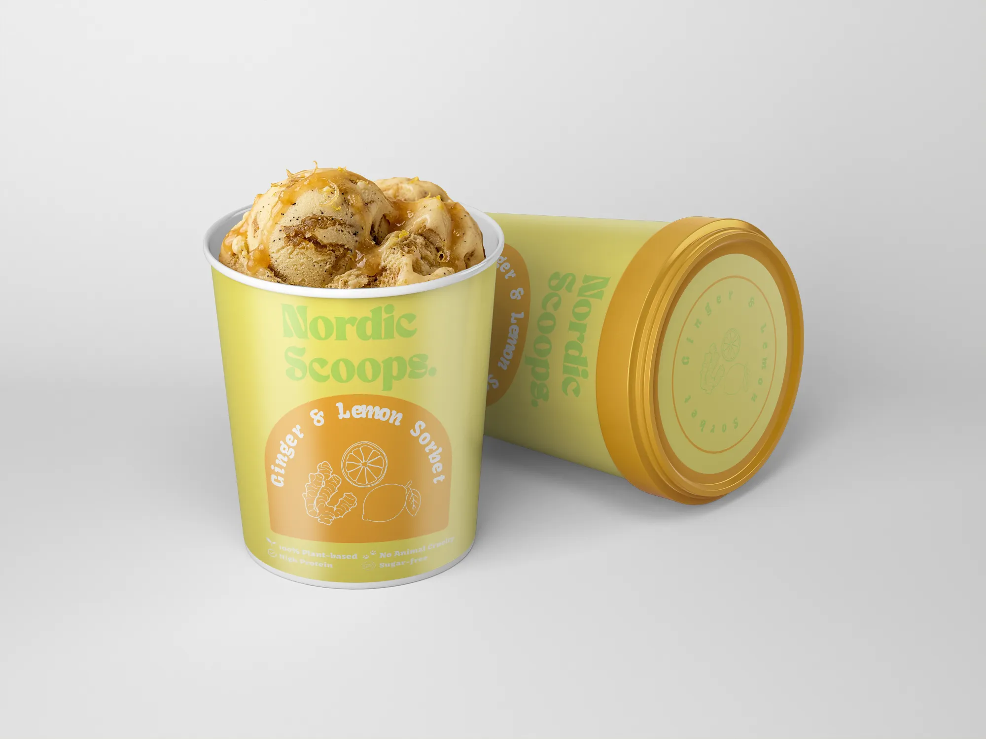 Ginger & Lemon Ice cream